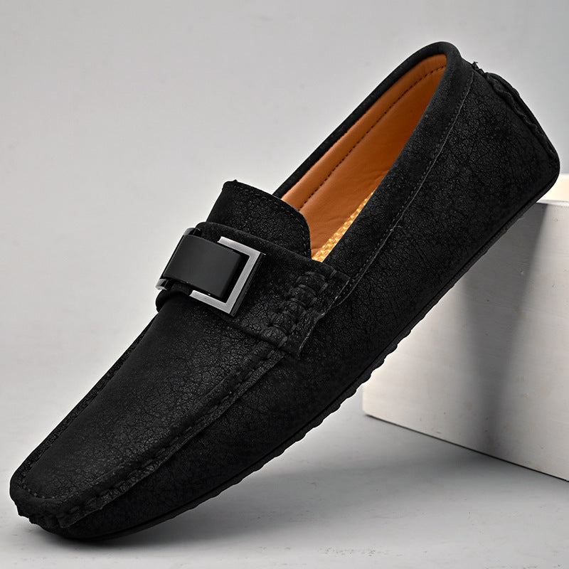 Herren Elegante Mokassins mit modischer Schnalle R&B