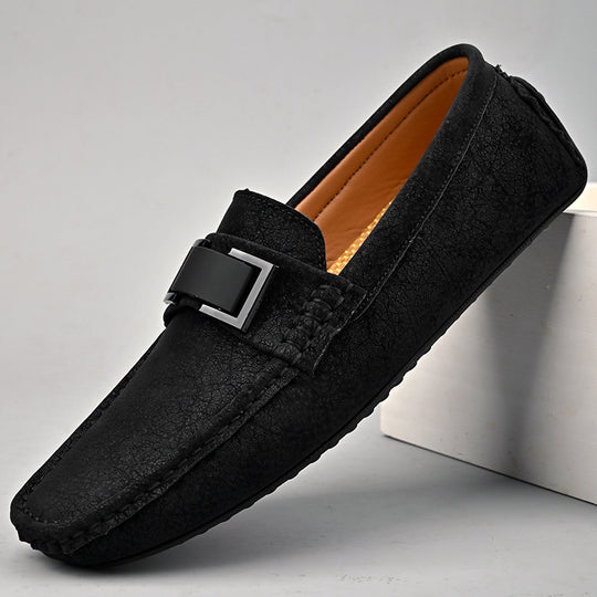 Herren Elegante Mokassins mit modischer Schnalle R&B