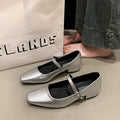 Damen Mary Jane Ballerinas mit elegantem Riemen R&B