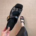 Damen Sandalen mit elegantem Riemchendesign und hochwertiger Schnalle R&B