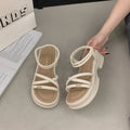 Damen Komfortable Sandalen mit flexiblem Riemendesign und ergonomischer Sohle EB