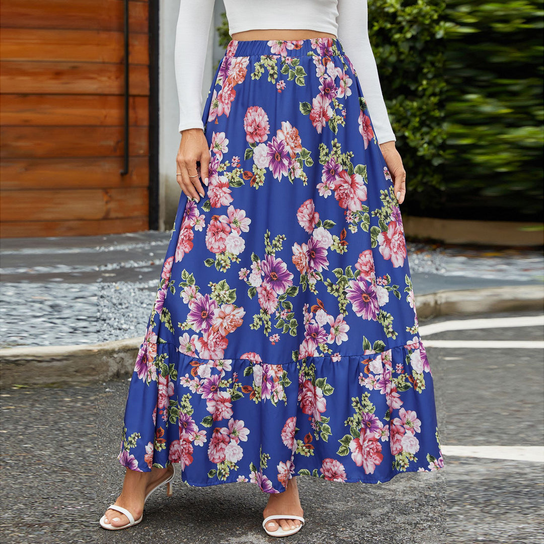 Damen Midikleid mit floraler Stickerei R&B