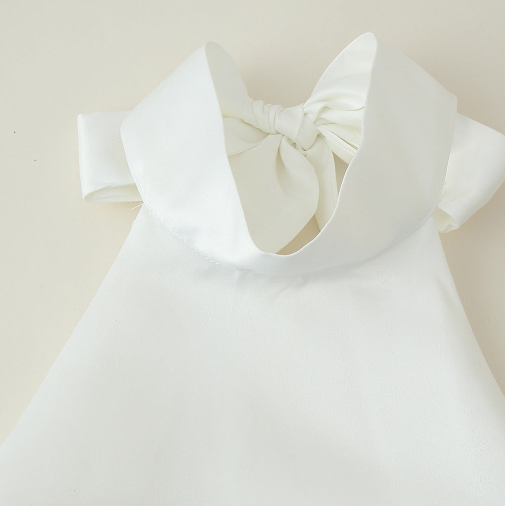 Damen Trägerloses Sommerkleid mit verspieltem Rüschensaum R&B