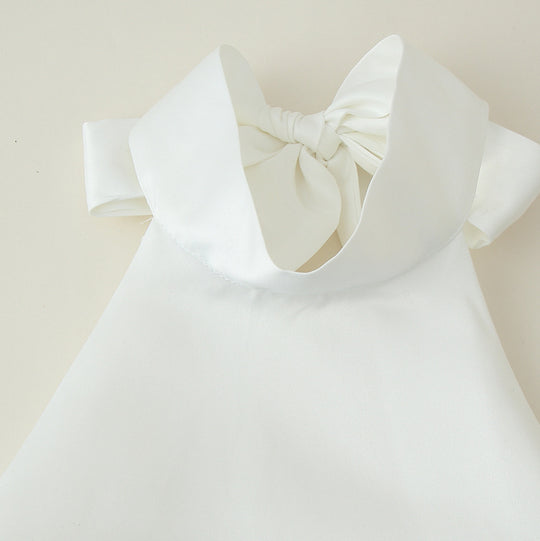 Damen Trägerloses Sommerkleid mit verspieltem Rüschensaum R&B