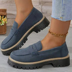 Damen Bequeme Loafers mit modischer Profilsohle R&B