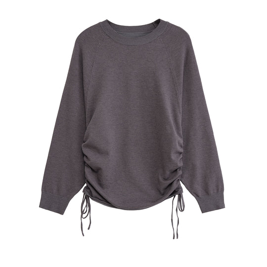 Damen Sportlicher Pullover mit seitlichen Schnürungen R&B