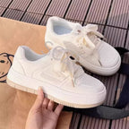 Damen modische Plateau-Sneaker mit luftiger Sohle und bequemer Dämpfung R&B