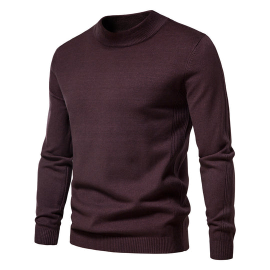 Herren eleganter Rollkragenpullover aus feiner Wolle R&B