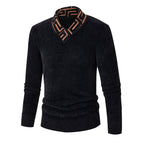 Herren modischer Pullover mit schickem Stehkragen und strukturiertem Design R&B