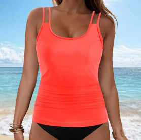 Damen Tankini-Oberteil mit modischem Rüschendesign R&B