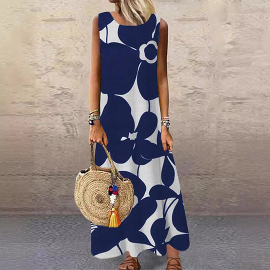 Damen Maxikleid mit floralem Muster R&B
