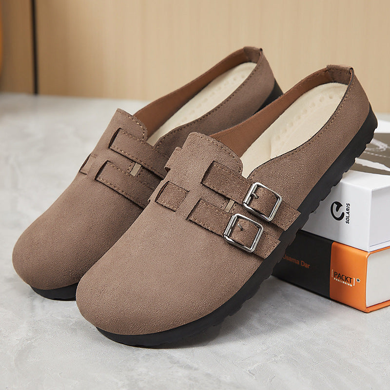 Damen Komfortable Clogs mit verstellbarem Riemen und weicher Innenausstattung R&B