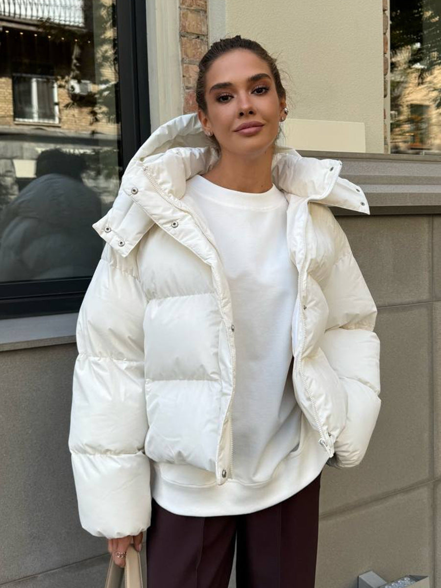 R&B | Kurze Kapuzen Puffjacke
