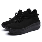 Damen sportliche Sneakers mit elastischem Schnürsystem R&B