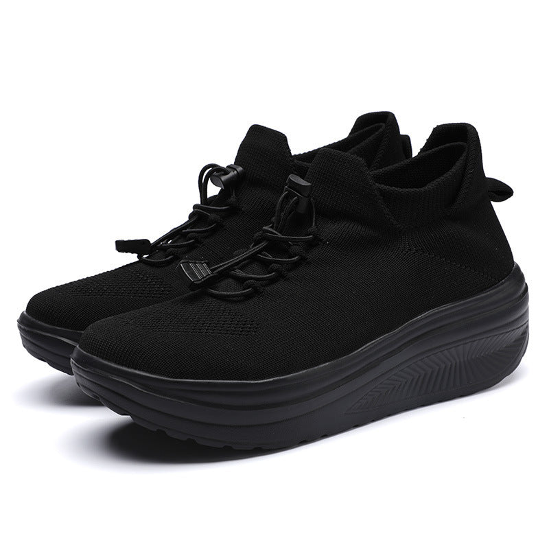 Damen sportliche Sneakers mit elastischem Schnürsystem R&B