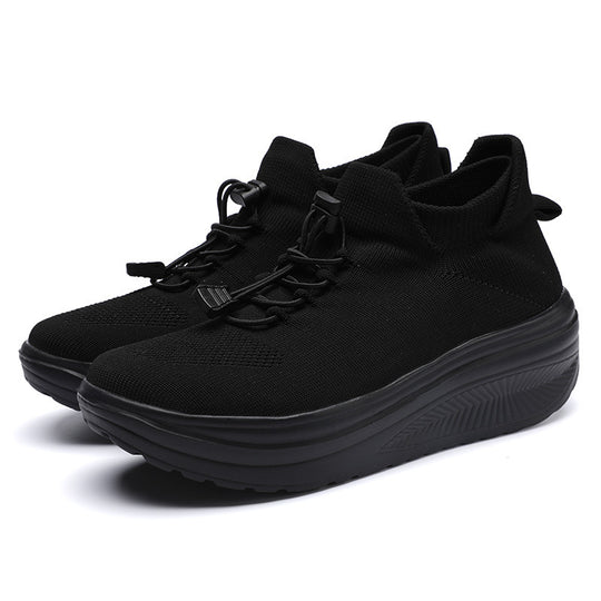 Damen sportliche Sneakers mit elastischem Schnürsystem R&B
