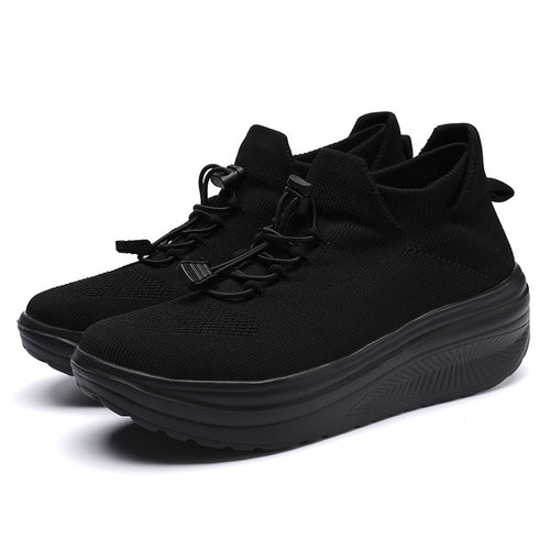 Damen sportliche Sneakers mit elastischem Schnürsystem R&B