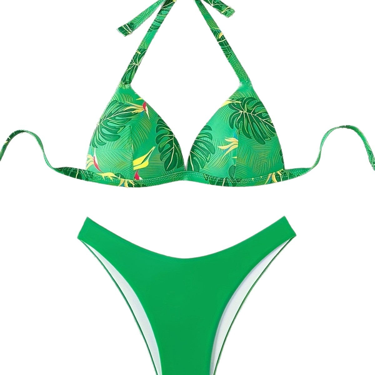Damen Triangel-Bikini mit floralen Designs R&B