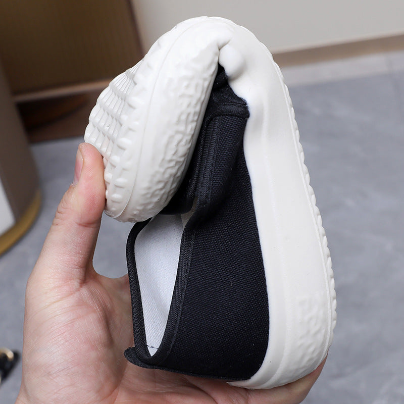 Damen Sportliche Slip-On Sneakers mit rutschfester Sohle und elastischem Einsatz R&B
