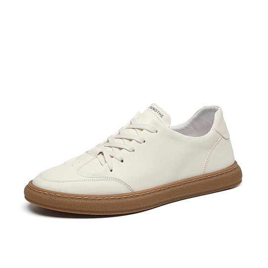 Damen lässige Leder Sneakers R&B