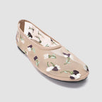 Damen Ballerinas mit floralem Stickmuster und bequemem Innenfutter R&B