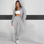 Damen Sportliches Oversized Sweatshirt und Jogginghose Set R&B