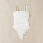Damen Einteiler Badeanzug mit elegantem Rüschendesign R&B