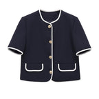 Damen modisches Set mit eleganter Jacke und weit geschnittenen Hosen R&B