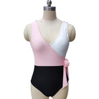 Damen Eleganter Wickelbadeanzug mit asymmetrischem Schnitt R&B