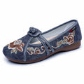 Damen Elegante und handbestickte Gastronomie-Ballerinas R&B