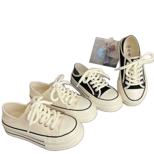 Damen trendige Slip-On Sneakers mit dicker Sohle R&B