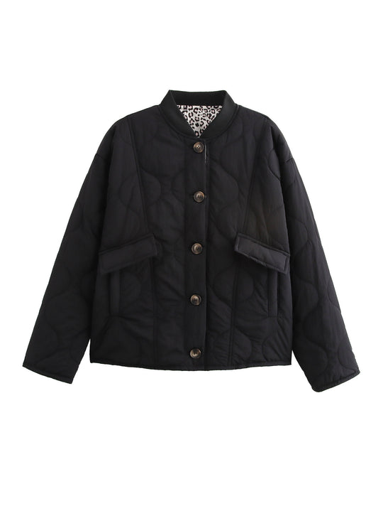 Damen gesteppte Freizeitjacke mit praktischen Taschen R&B