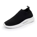 Damen Slip-On Laufschuhe mit elastischem Obermaterial und dämpfender Sohle R&B