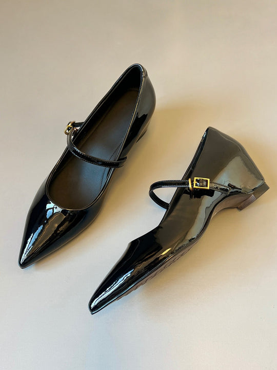 Damen elegante Ballerinas mit dekorativem Riemchen R&B