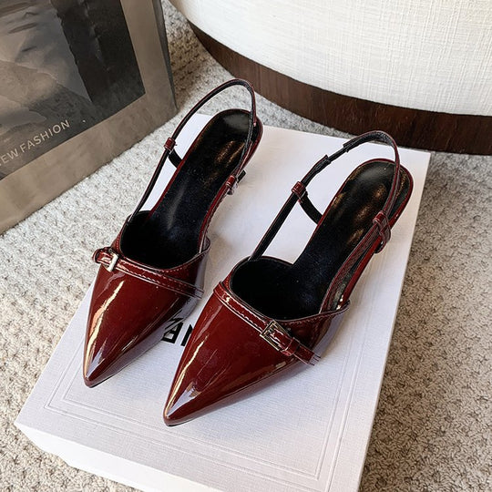 Damen elegante Slingback-Pumps mit spitz zulaufendem Design R&B