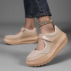 Damen Komfortable und atmungsaktive Freizeitschuhe mit Klettverschluss