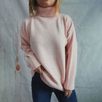 R&B | Einfarbiger Warmer Strickpullover Für Alltag