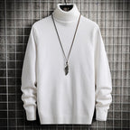Herren bequemer Rollkragenpullover R&B