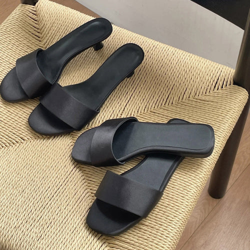 Damen elegante Flache Sandalen mit modischem Riemendesign R&B