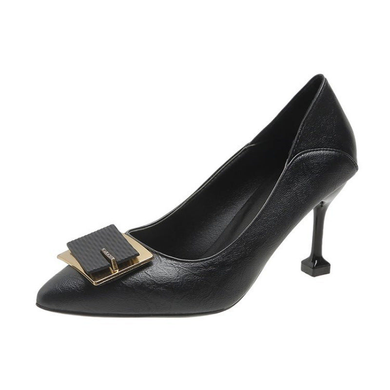 Damen elegante Pumps mit modernem Schmuckdetail R&B