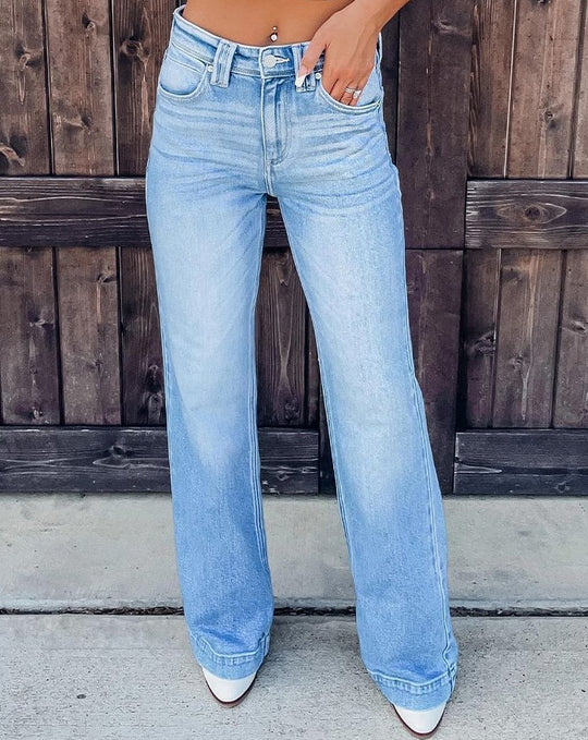 Damen weite Jeanshose R&B