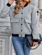 R&B | Damen Freizeit-Bomberjacke mit Farbblockierung