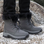 Damen Fleecegefütterte Winter-Boots mit rutschfester Sohle und hohem Knöchelschutz R&B