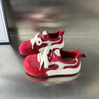 Damen Sportliche Sneakers mit atmungsaktiver Mesh-Oberfläche und eleganter Wildleder-Applikation R&B