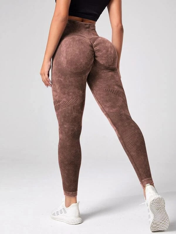 Damen Sculpting Leggings mit hohem Bund und innovativer Textur R&B