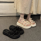 Damen modische Clogs mit gemusterten Riemen und komfortabler Fußbettgestaltung R&B