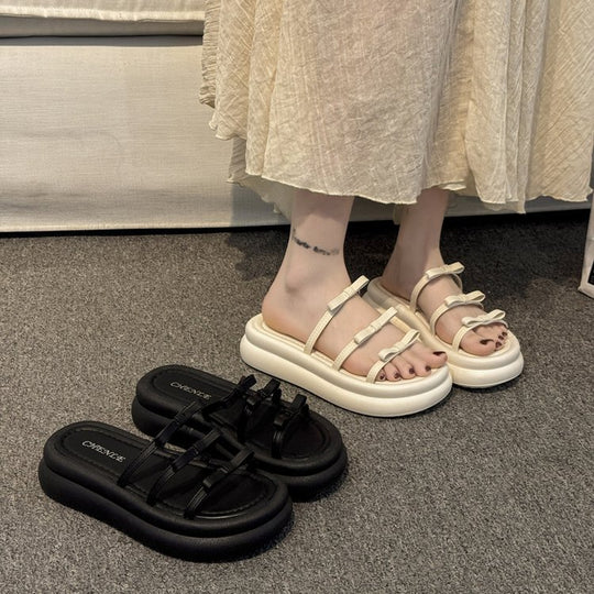 Damen modische Clogs mit gemusterten Riemen und komfortabler Fußbettgestaltung R&B