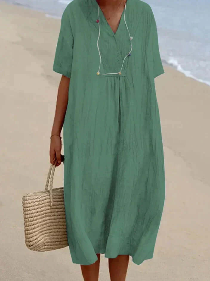 R&B | Sommerkleid Aus Baumwolle und Leinen