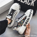 Damen modische Sneakers mit innovativem Mustermix R&B