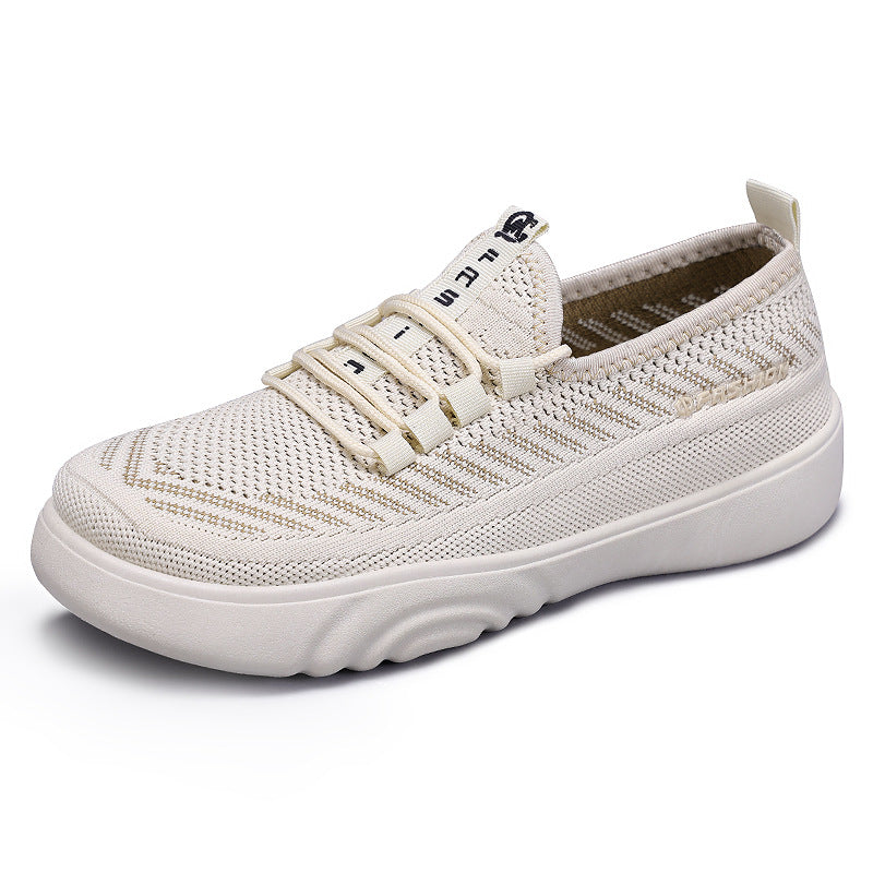 Damen Flexibilitäts Sneakers mit atmungsaktivem Obermaterial und elastischem Verschlusssystem